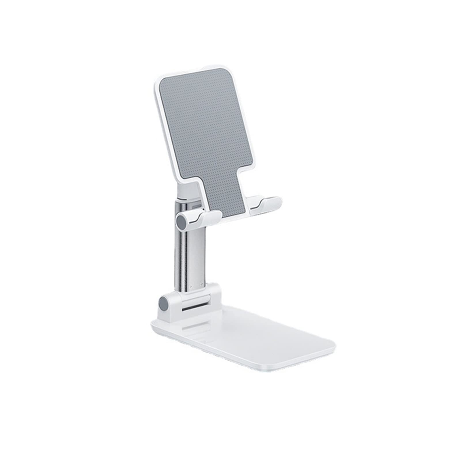Ttdesefu Foldable Tablet/Phone Stand for Desk, New Upgrade Adjustable Portable Cell Phone Tablet Holder, Compatible with Mobile Phone/iPad/Kindle/Laptop/Tablet (silvery)