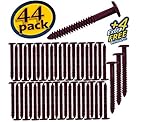 Window Shutters Panel Peg Lok Pin Screws Spikes 3 inch 48 Pack Fasteners (Burgundy) Exterior Vinyl Shutter Hardware Strongest Made in USA