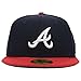 MLB Atlanta Braves Home AC On Field 59Fifty Fitted Cap-758
