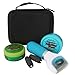 co2CREA Carrying Travel Storage Orgnizer Case Bag for Amopé Amope Pedi Perfect Foot File-Electronic Pedicure Tool fits Replacement Roller Heads/O'Keeffe's Healthy Feet/Working Hands Jar Cream