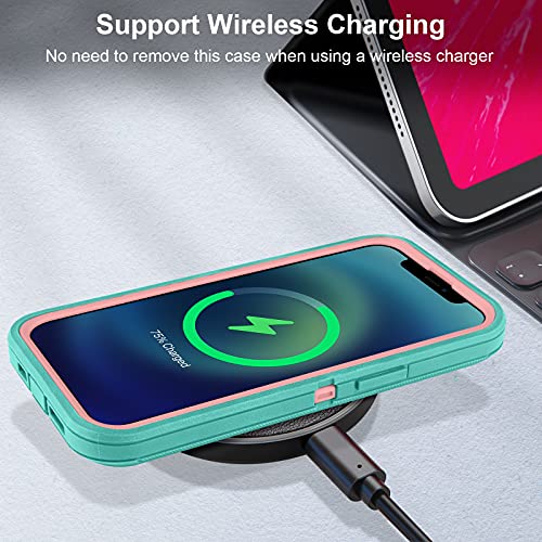 FulSoulComM Compatible with iPhone 13 Pro Case Heavy Duty, Full-Body Protection Rugged Case Shockproof/Drop/Dust Proof 3-Layers Military Grade Defender Protective Case for iPhone 13 Pro 5G 6.1\