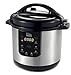 Elite Platinum EPC-813 Maxi-Matic 8Qt Electric Pressure Cooker with Glass Lid and 2 Racks, Black (Stainless Steel)