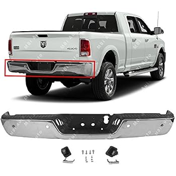 Chrome Rear Bumper For 2009-2018 Dodge Ram 1500 – W/Sensor Hole & Corner Step