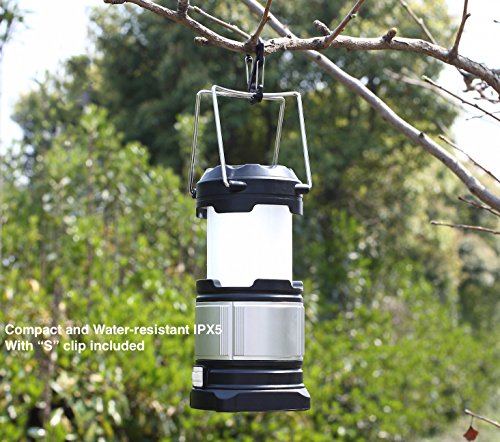 [- SUBOOS Ultimate Rechargeable LED Lantern and 5200mAh Power Bank - 4 Brightness Modes - Compact a