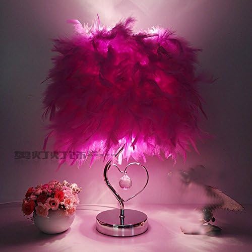 Creative fashion Crystal feather table lamp,05