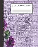Composition Notebook: Tropical Ephemera Pattern Floral Summer College Ruled Notebook Lined School Journal