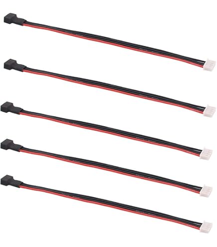 Balance Plug Leads Apex RC JST-XH 3S Balance Connectors - 5 Pack With 6 ...