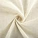 Dreaming Casa Natural Linen Sheer Curtains for Bedroom Solid Semi Sheer Grommet for Living Room 2 Panels 84 inches Long, 52