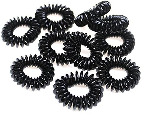 dolly2u 20PCS Fashion Girl Elastic Hair Ties Rubber Band Knotted Hairband Ponytail Holder#2 Black