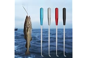 4pcs Stainless Steel Fish Hook Remover, Separator & Safe Extractor - Heavy-Duty Marine-Grade Construction, No Power Needed, E