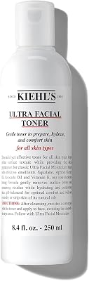 Ultra Facial Toner, 250 ml, mildes alkoholfreies Gesichtswasser, feuchtigkeitsspendender Toner mit Avocadoöl und Vitamin E, sehr wirksam, für jeden Hauttyp geeignet