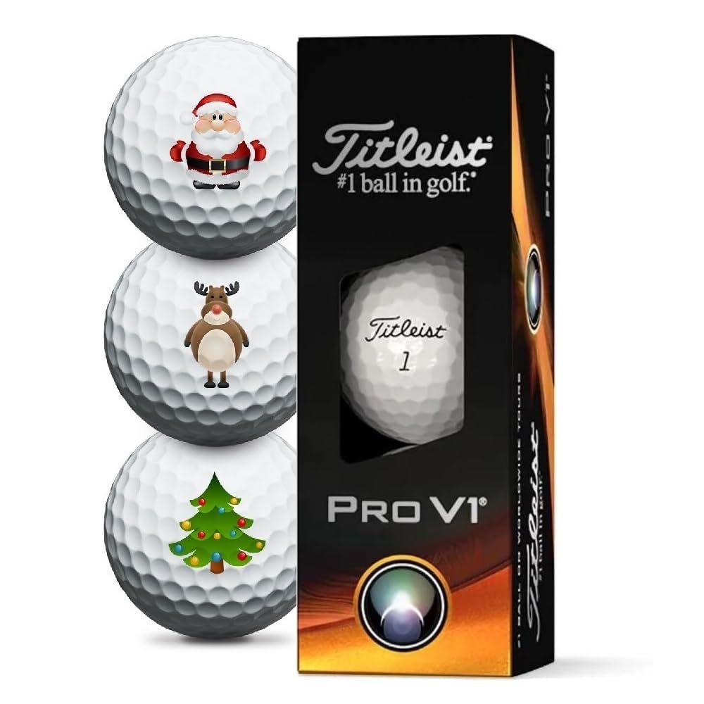 Titleist Pro V1 Christmas Golf Balls - 3 Pack