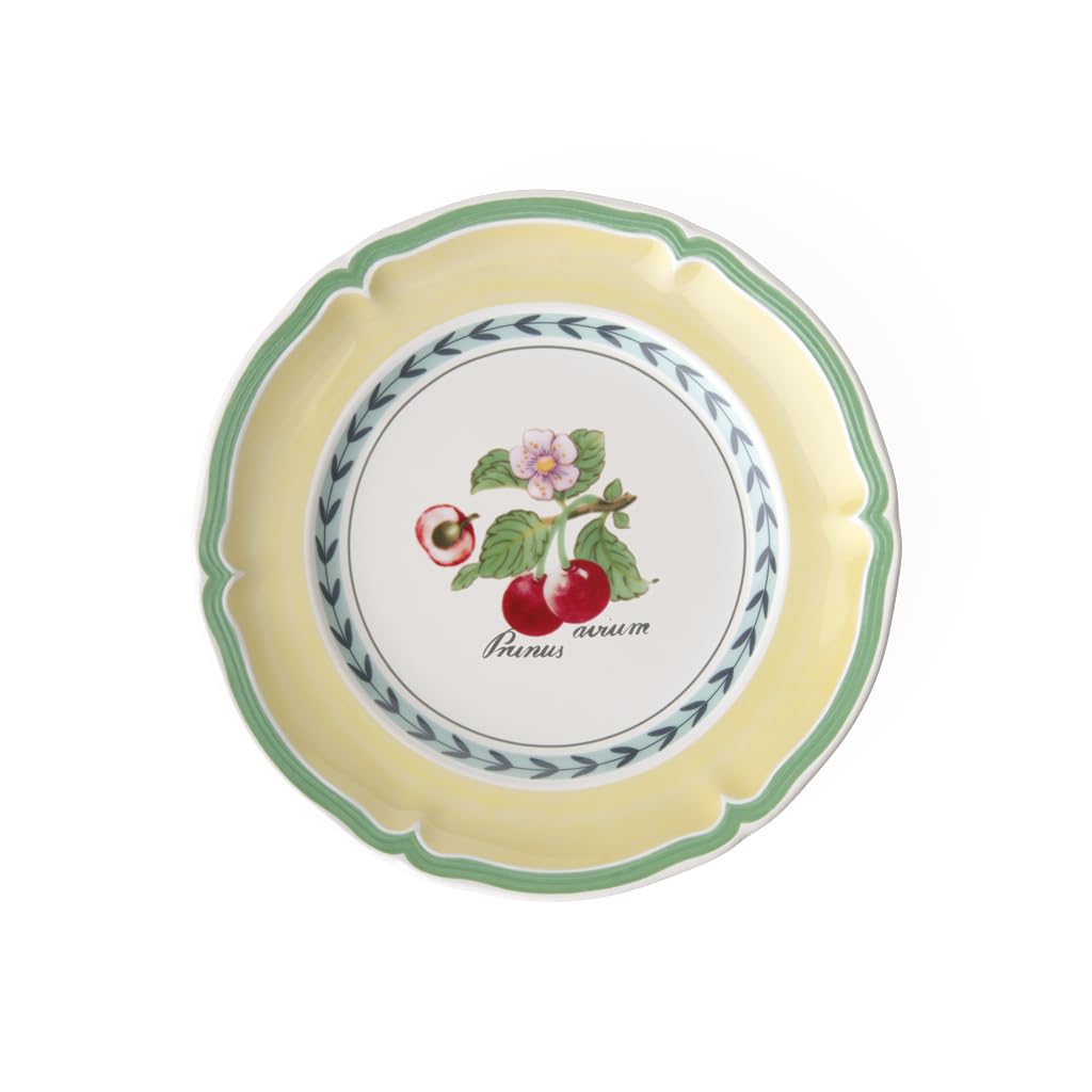 Villeroy & Boch French Garden Valence Bread Plate, 17 cm, Premium Porcelain, White/Multicoloured