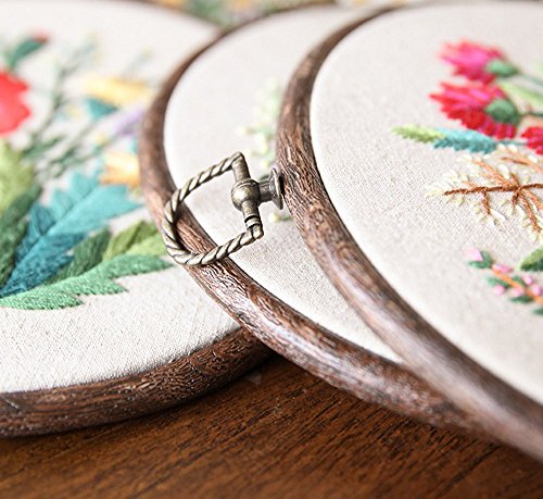 Cross Stitch Stamped Embroidery Kit - Eafior DIY Beginner Counted Starter Cross Stitch Kit for Art Craft Handy Sewing Including Color Pattern Embroidery Cloth,Embroidery Hoop,Color Threads,Tools Kit - Thumbnail 5