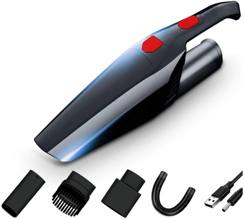 HLDUYIN Handheld Vacuum, Cordless Vacuum Cleaner, Portable Rechargeable Vacuum Cleaner Handheld, Lightweight Wet/Dry Car Vacuum Cleaner