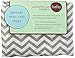 American Baby Company 100% Natural Cotton Percale Fitted Portable/Mini Crib Sheet, Grey Zigzag, Soft Breathable, for Boys and Girls, Zigzag Grey , 24x38 Inch (Pack of 1)