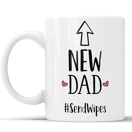 Amazon Com New Dad Sendwipes Funny Coffee Mug Perfect Baby