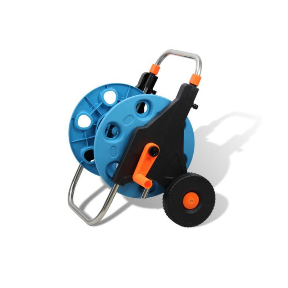 Portable Garden Water Hose Reel Cart with Wheels Retractable Handle eBay