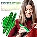 Reusable Glass Drinking Straw with Travel to Go Protective Carrying Case Holder and Cleaning Brush | Perfect for Home, Office or Gift | Straight 8 in x 9.5 mm Healthy, Eco Friendly (Going Green)