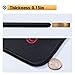 Large Gaming Mouse Pad Stitched Edges Sanag Ultra-Thick Extended Mouse Pad Non-Slip Rubber Base Mousepad for Laptop Computer/PC 35.4x15.7-Inch 4mm Thick XX-Large Black