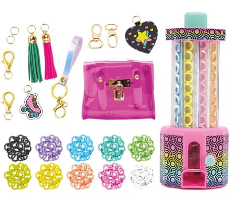 BEST OF TOYS CHUNKY CHAIN – Taller de creación Funky y Tendencia – para crear cadenas de moda y personalizar accesorios – Kit de 200 anillos de diferentes colores, talla única