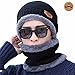 Mens Fashion Hats HINDAWI Thick Wool Knit Skull Cap Warm Winter Snow Slouchy Beanies