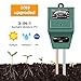 SDTOGLIU Soil Moisture Sunlight Ph Test Meter,Soil Tester Meter, 3-in-1 Test Kit for Moisture, Light & pH, for Home and Garden, Lawn, Farm, Plants, Herbs & Gardening Tools, Indoor/Outdoors Plant Care