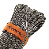 Titan SurvivorCord | Nightshade | 100 Feet | Patented Military Type III 550 Paracord/Parachute Cord (3/16" Diameter) with Integrated Fishing Line, Fire-Starter, and Utility Wire