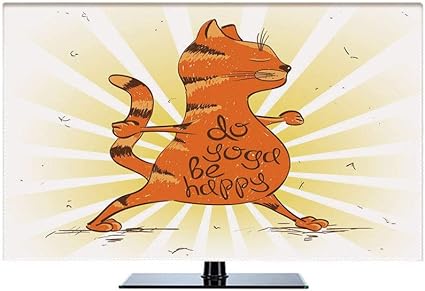 Télécharger gratuitement Images Amazon Com Yoga 55 Inch Tv Dustproof Cover Funny Cat Doing dernière salutations