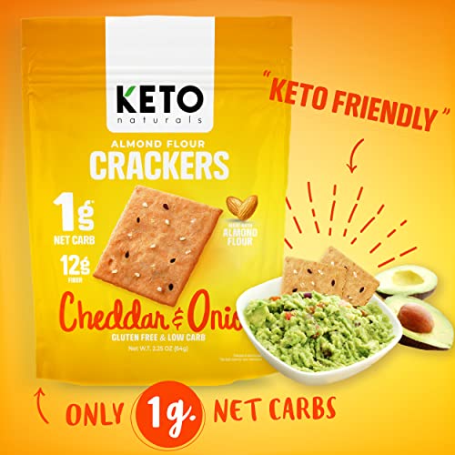Keto Crackers low carb crackers (Cheddar and Onion) Keto friendly snack