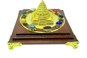 Shri Yantra Nine Planet Gem with Chowki 9 garah Shri Chakra Most Powerful Idol Yoga Tantra Wealth/Money Prosperity Spirituall