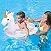 Memeoriestime Unicorn Floaties for Kids, Inflatable Unicorn Float for Pool Toddler Floats Swimming Rings with Glitters Summer Outdoor Pools Rafts for Boys Girls 12+ Months