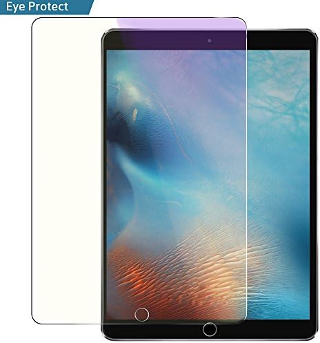 New iPad 9.7" (2017) / iPad Pro 9.7 / iPad Air 2 / iPad Air Screen Protector, Villstar HD Tempered Glass Tablet Screen Protector Anti Blue Light Protect Eyes, Anti-Scratch Fingerprint, Easy Install