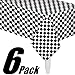 Oojami Pack of 6 Black & White Checkered Flag Table Cover Party Favor/Checkered Tablecloth/Disposable Checkered Racing Table Cover, 54