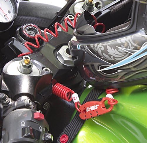 Crops Pro Q4-Biro Cable Lock - Light Weight - Adjustable Combination - Shape Memory Material - Folds Back to Compact Shape - Anti Theft - Image 4