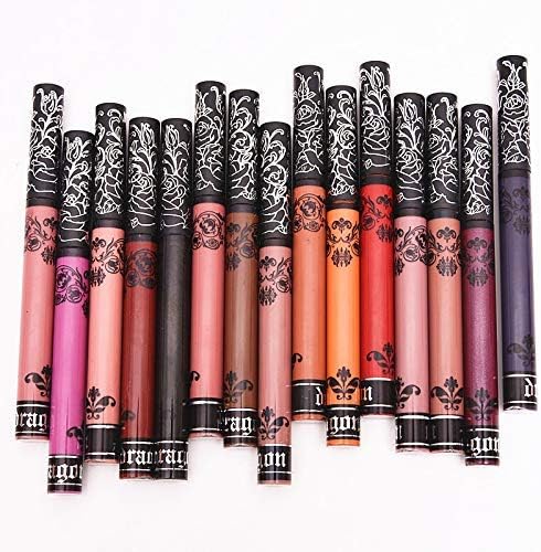 WSX 15Pcs Makeup Matte Lipstick Lip Kit Waterproof Long Lasting Matte Liquid Lipstick Pen Set Lip Gloss Set