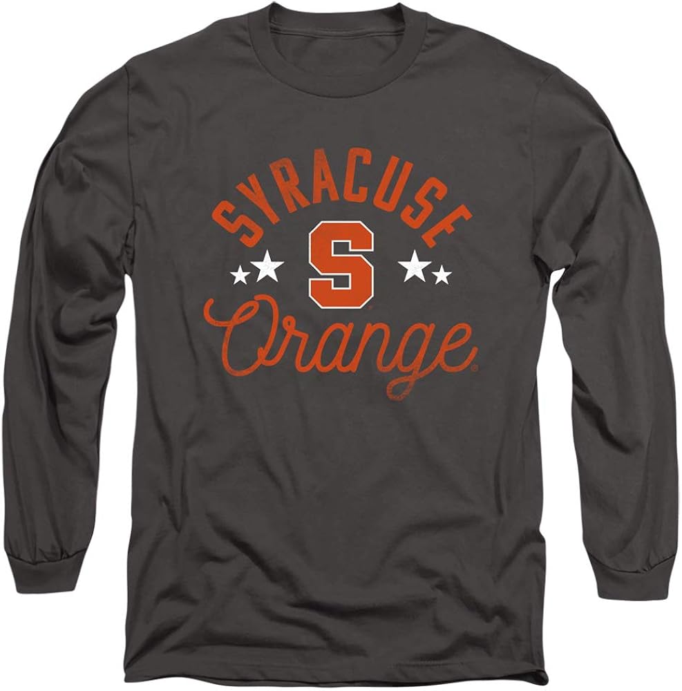 Syracuse University Official Orange Unisex Adult LongSleeve T Shirt Clothing