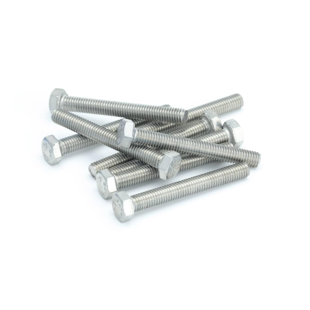 M6 (6mm x 40mm) Hex Set Screw (Fully Threaded Bolt) - A2 Grade Stainless Steel (pack of 10)