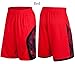 Mens mesh Shorts Basketball Pocket Heavy weight Jersey gym Fitness Red 3XL - 4XL