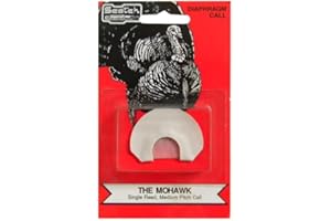 Pete Rickard's Scotch The Mohawk White Single Reed Turkey Diamphragm Mouth Call, 2365