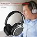 233621 H501 Active Noise Cancelling Over-Ear Headphones with Inline Microphone and Carrying Case, 50 Hour Battery Time (Wired/Space Grey)