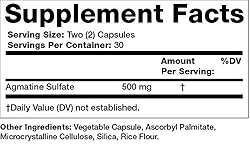 Olympian Labs Agmatine 500 mg per Serving, 60