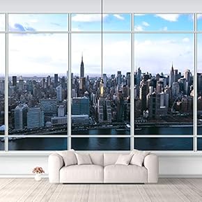 Wall Murals for Bedroom Japanese Style Grid Door View Large Removable Wallpaper Peel and Stick Wall Stickers - 66x96 inches