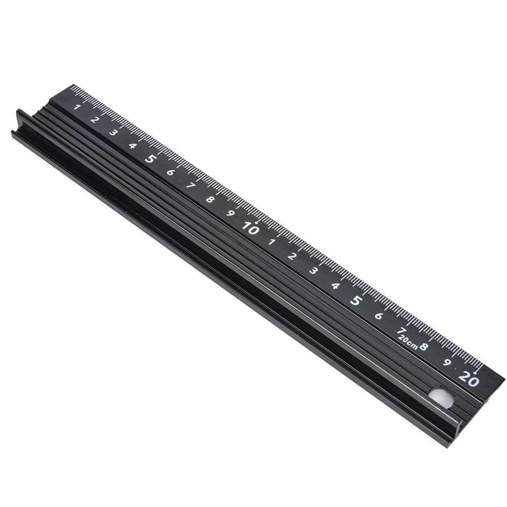 L-Type Cutting Ruler, Aluminum Alloy, 20cm/30cm/45cm, Precision Measuring Tool for Carpentry, Woodworking, DIY Projects