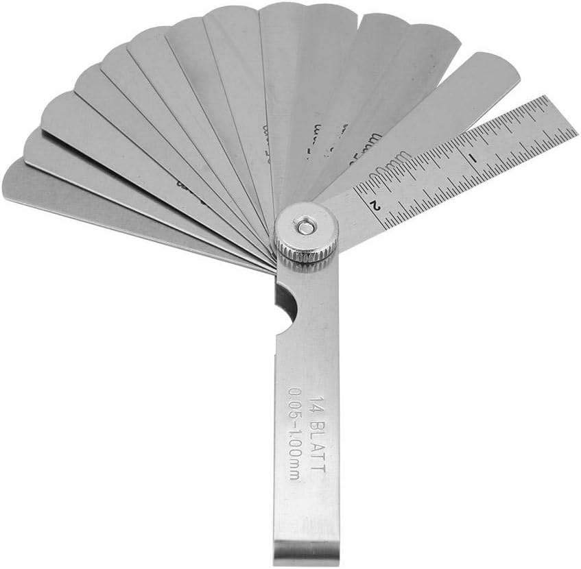 75mm Gauge Ruler Stainless Steel Metric Imperial Reading Combination Tool for Measuring Gap