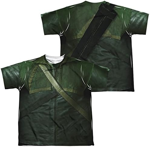 Simply Superheroes Mens arrow tv show sublimated youth costume t shirt XL