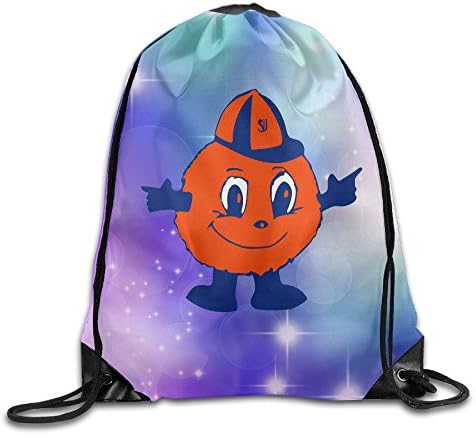 100% Polyester NCAA Syracuse Orange Drawstring Sackpack Drawstring Backpack Sport Backpack