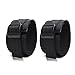Soft and Durable Bed Straps Set Kit Restraints (Black-3)