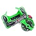Webetop Kids Lighted Heel Skate Rollers Adjustable Two Wheels Skate Shoes Scooters,One Size Fits Most,60KG Weight Limited,with Portable Bag and Mini Wrench for Adjusting Size,Green