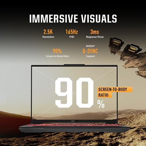 ASUS TUF Gaming A16 Gaming Laptop, 16” FHD+ 16:10 165Hz Display, AMD Ryzen™ 9 7940HX, NVIDIA® GeForce RTX™ 4060, 16GB DDR5, 512GB PCIe Gen4 SSD, Wi-Fi 6, Windows 11, FA607PV-AS93